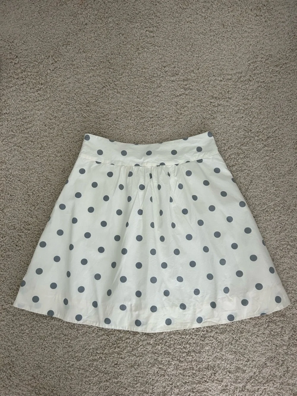 J.Crew polka dot a-line skirt